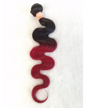 Brazilian Virgin Body wave 1B/99J Ombre Hair Extensions