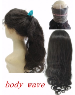 Brazilian Virgin body wave 360 Lace Frontal 