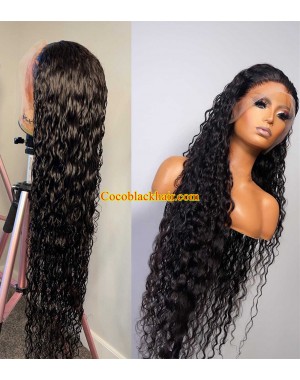 Emily04-Brazilian virgin wet wave 360 lace frontal wig 