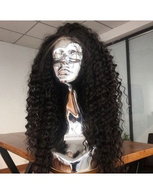 Emily62-pre plucked Brazilian virgin wave 360 wig bleached knots