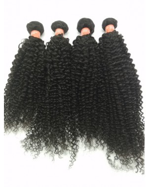 Brazilian virgin 4 bundles curly hair weaves