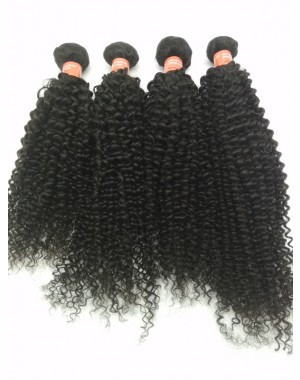 Brazilian virgin 4 bundles curly hair weaves