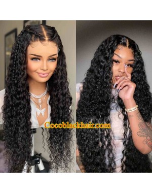 Angela 05-5x5 HD lace closure wig curl wave Brazilian virgin hair 