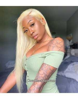 Ebonee-Brazilian virgin 613 color glueless lace front wig