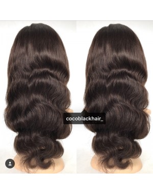 Tara-Brazilian virgin pre plucked body wave full lace wig