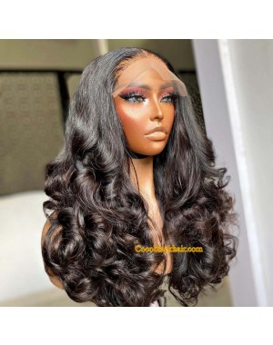 Lara-Bouncy curls 13x6 HD Lace Wig Brazilian human hair Pre plucked hairline