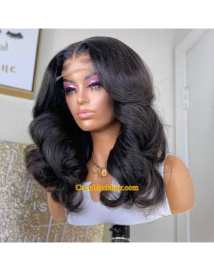 Angela 52- Bouncy wave 5x5 HD lace closure wig Pre-plucked hairline