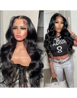 Nova 04-Body wave Brazilian virgin 13x6 wig glueless lace front Pre plucked hairline