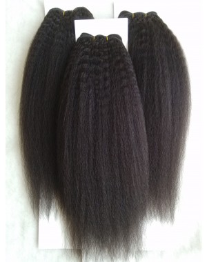 Chinese virgin ITALIAN YAKI human hair wefts 3 bundles