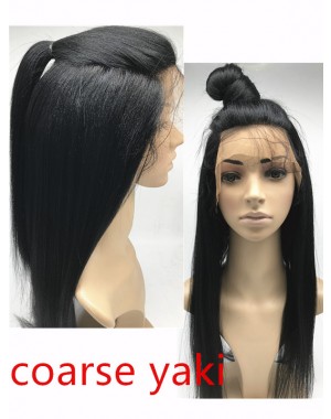 Chloe- Chinese virgin Coarse Yaki full lace wig