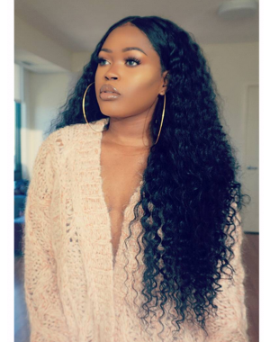 Rhonda-Brazilian virgin deep wave full lace wig