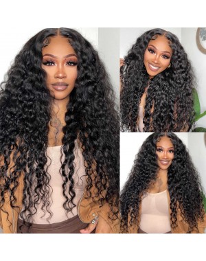 Lucy10-Wear and Go Wig Brazilian Virgin Human Hair HD Lace Wig deep wave