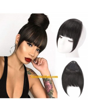 Detachable fringe Chinese bangs Virgin human hair silk straight 