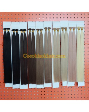 Flat tips Raw Virgin Cuticle Aligned Double Drawn hair extensions