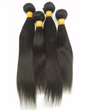 Indian virgin 4 bundles silky straight hair weaves