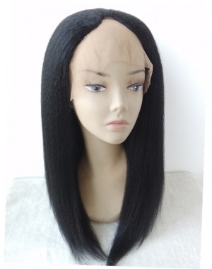 Julia- Kinky straight U part wig Indian Remy hair