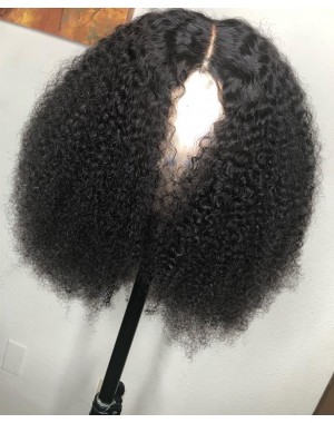 Emily34-Pre plucked Brazilian virgin kinky curly 360 wig 