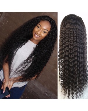 Lena-Burmese virgin hair 8mm curly silk top full lace wig bleached knots