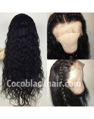Emily23-Brazilian virgin big deep wave 360 frontal wig