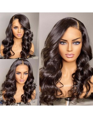 Angela 04-5x5 HD lace closure wig Loose Wave Brazilian virgin human hair 