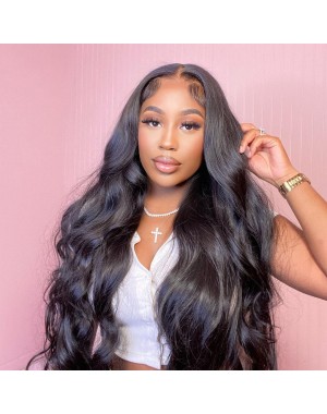Lucy04-Wear and Go Wig Virgin Human Hair Pre Cut HD Lace Wig loose wave