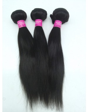 Malaysian virgin 3 bundles silky straight hair weaves
