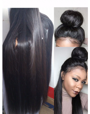 Rita-Brazilian virgin Natural straight full lace wig