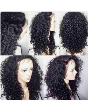 Rolita-Brazilian virgin curly wave full lace wig