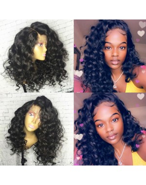 Emily20-Brazilian virgin Spanish wave 360 wig 