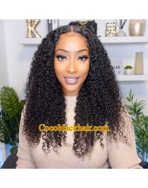 Lucy07-Wear Go Wig Virgin Human Hair Pre Cut HD Lace Wig spiral curl