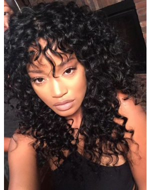 Hawa- Brazilian virgin loose curly full lace wig