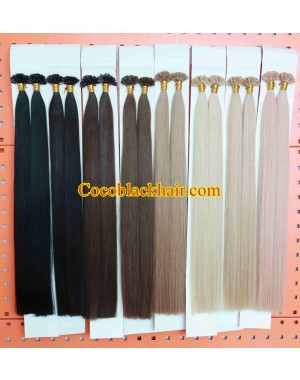 U Tips Raw Virgin Cuticle Aligned Double Drawn hair Extensions 