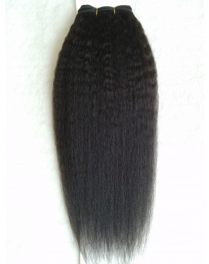 kinky straight remy hair wefts