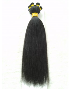 Indian remy Yaki straight hand tied wefts