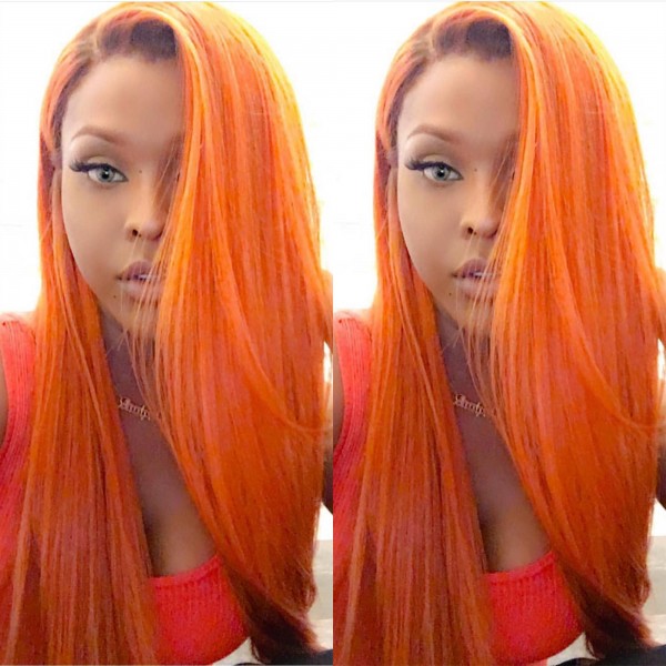 20 Top Photos Orange Black Hair / Black with orange highlights