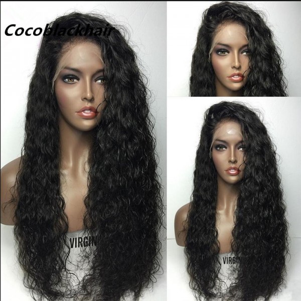 Joyce Brazilian Virgin Wet Wavy Full Human Hair Lace Wig Wigs For