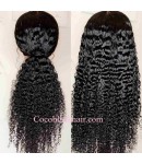 Nova-Deep curly Pre plucked Brazilian virgin 13x6 glueless lace front wig 