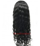 Beatty-Burmese virgin hair 14mm curly silk top full lace wig bleached knots