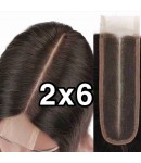 2x6 lace closure Brazilian virgin silk straight 