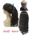 Brazilian Virgin body wave 360 Lace Frontal 