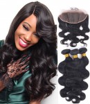 lace frontal with 3 bundles body wave Chinese virgin