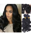 Brazilian virgin 4 bundles body wave wefts