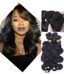 Chinese virgin 4 bundles body wave hair weaves