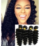 Chinese virgin 4 bundles deep wave hair weaves