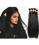 Malaysian virgin 4 bundles silky straight hair weaves