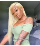 Ebonee-Brazilian virgin 613 color glueless lace front wig