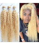 #613 curly wefts 9A+ Brazilian virgin hair