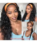 Rudy 08-Headband wigs beachy wave Brazilian virgin human hair 