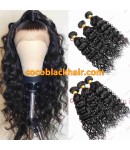 Brazilian virgin 3 bundles beachy wave machine wefts