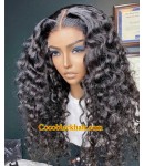 Angela 22-5x5 HD lace closure wig beyonce loose wave Brazilian virgin human hair pre plucked hairline